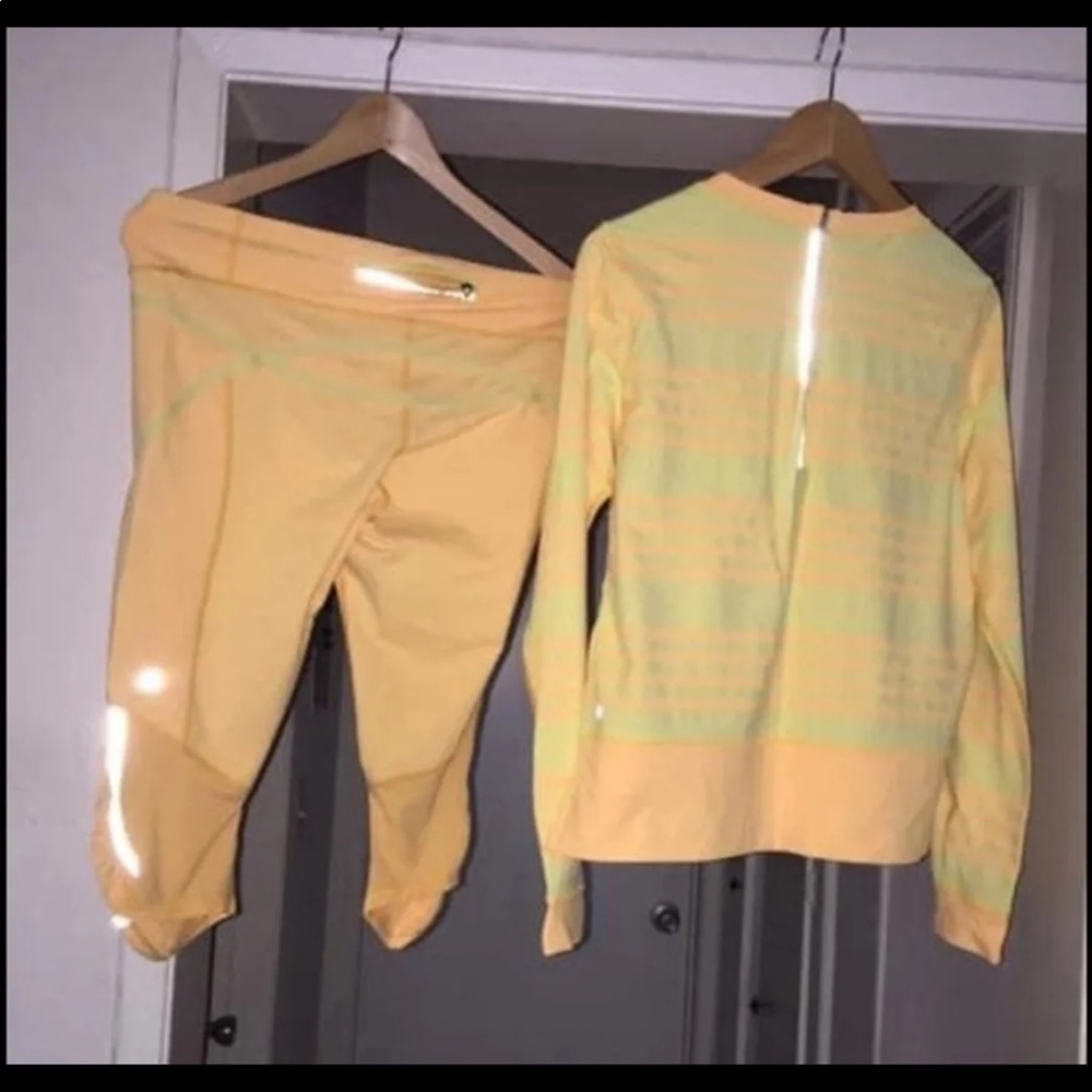 Lululemon Run Pace Leggings And Top Set - image 1